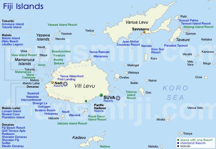 map of Fiji
