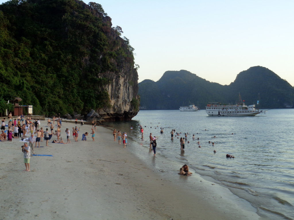 Halong Bay tourists