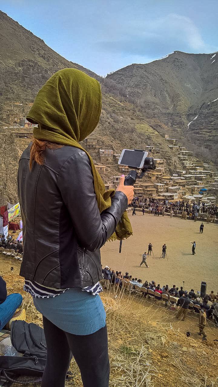 dji osmo gimbal solo female travels in Iran