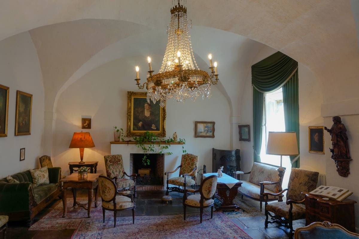 Beaufort Castle interior inside Beaufort Castle