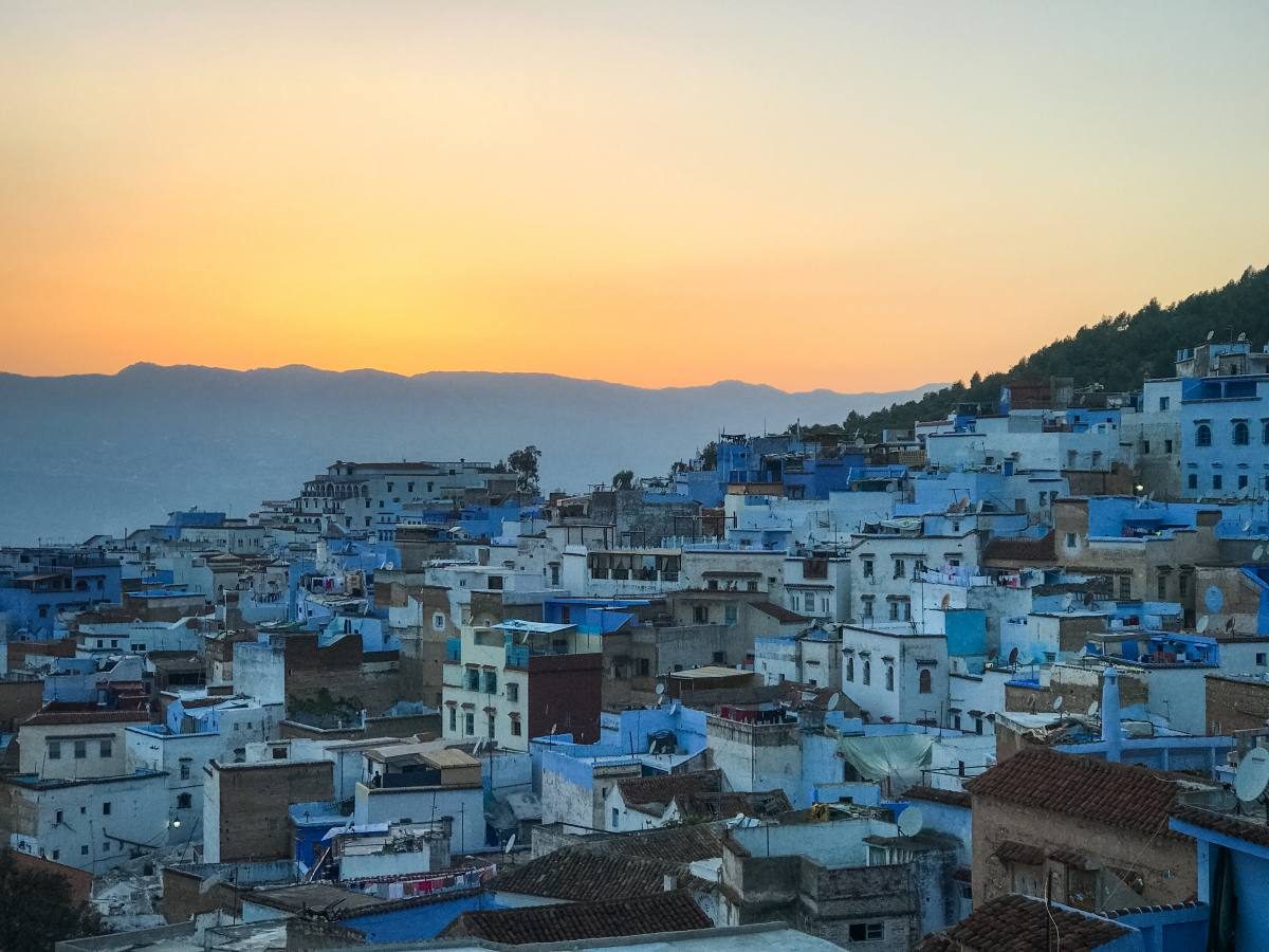 sunset Chefchaouen sunset Chefchaouen
