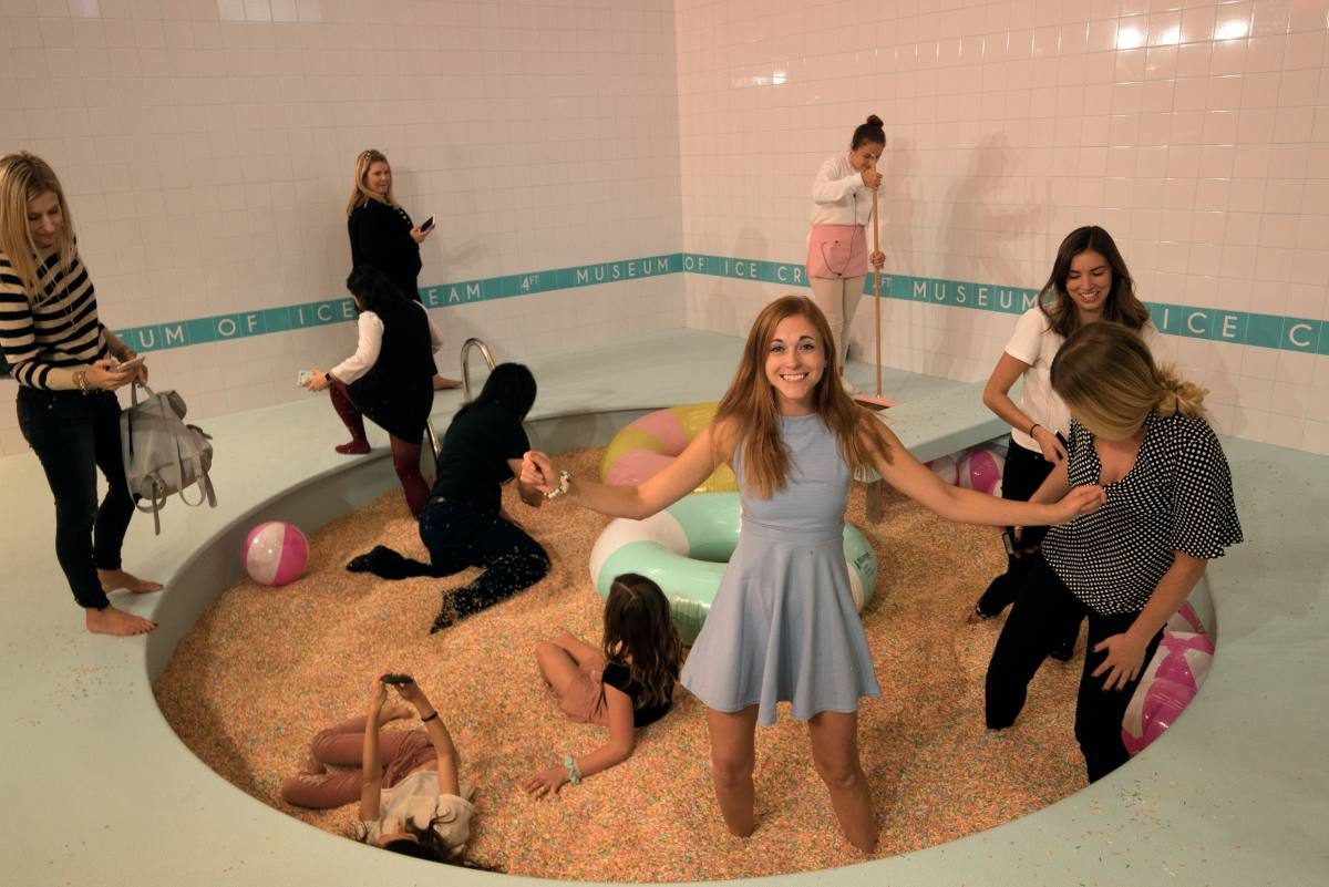 Sprinkles pool ice cream