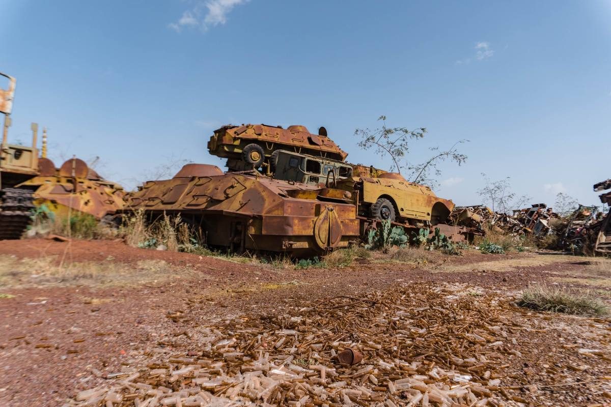 tanks graveyard Eritrea tanks graveyard Eritrea