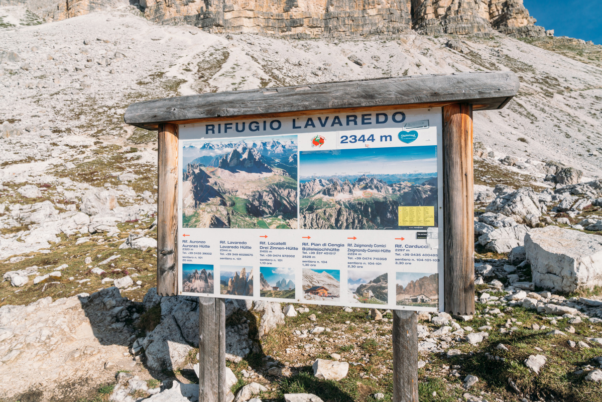 hiking Tre Cime di Lavadero hiking Tre Cime di Lavadero