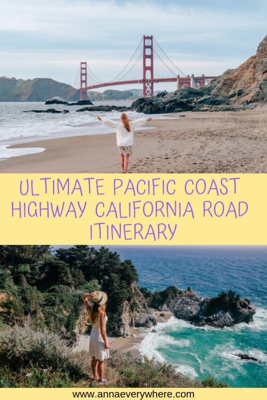 PCH Itinerary Pacific Coast Highway Itinerary