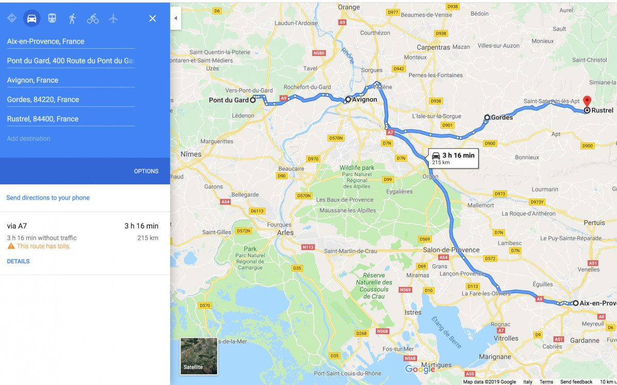 Pont du Gard - Avignon - Rustrel: south of France itinerary