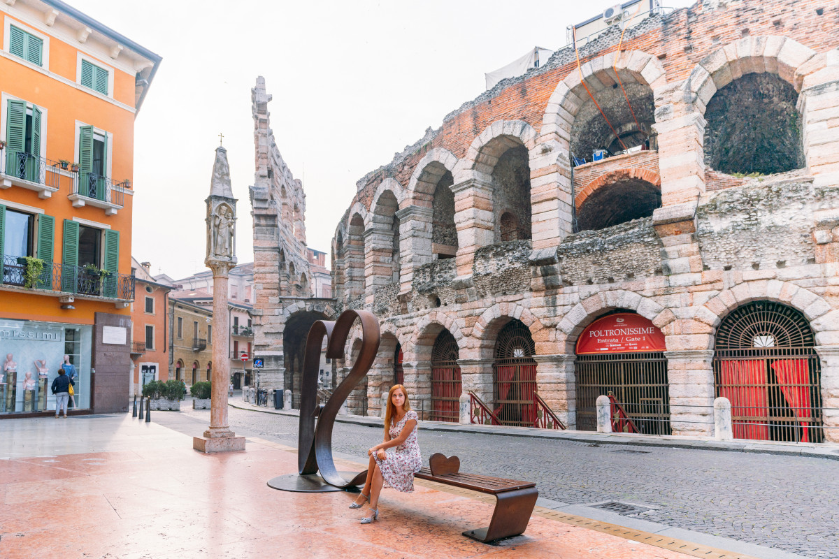 Arena di Verona Piazza Bra in Verona, featuring the ancient Roman Arena, a must-visit for anyone exploring the cultural sights of the city.