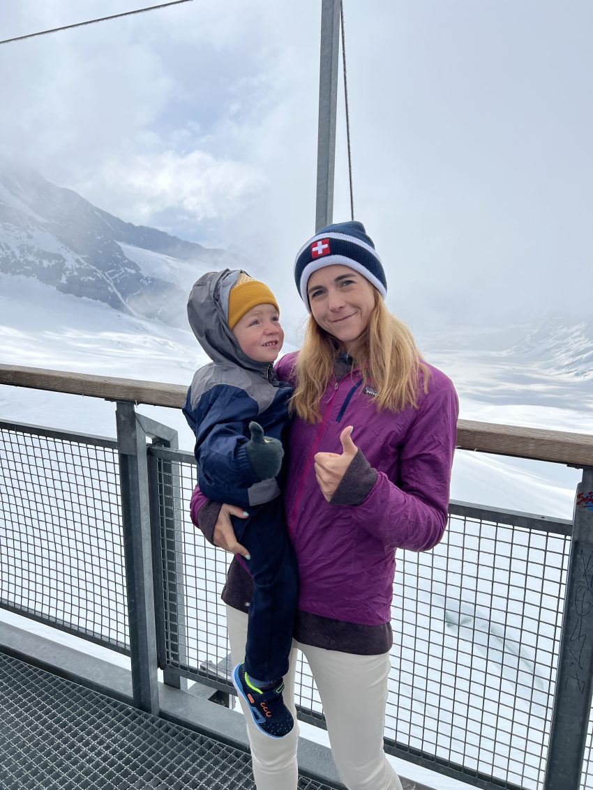 Jungfraujoch with kids