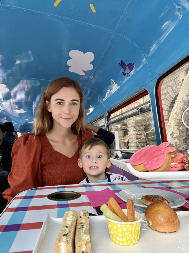 Peppa Pig afternoon tea bus
