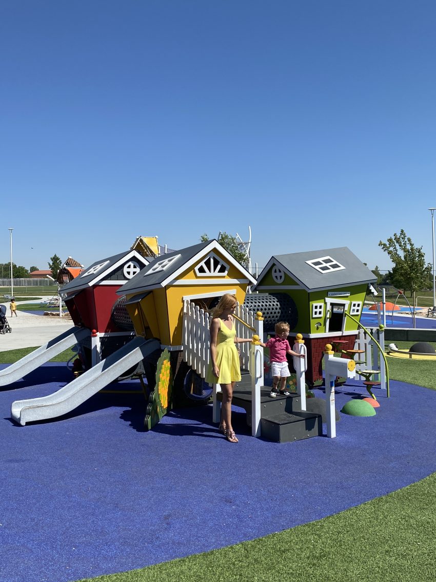 Sierra Newbold Playground & Splash Pad at Ron Wood Park