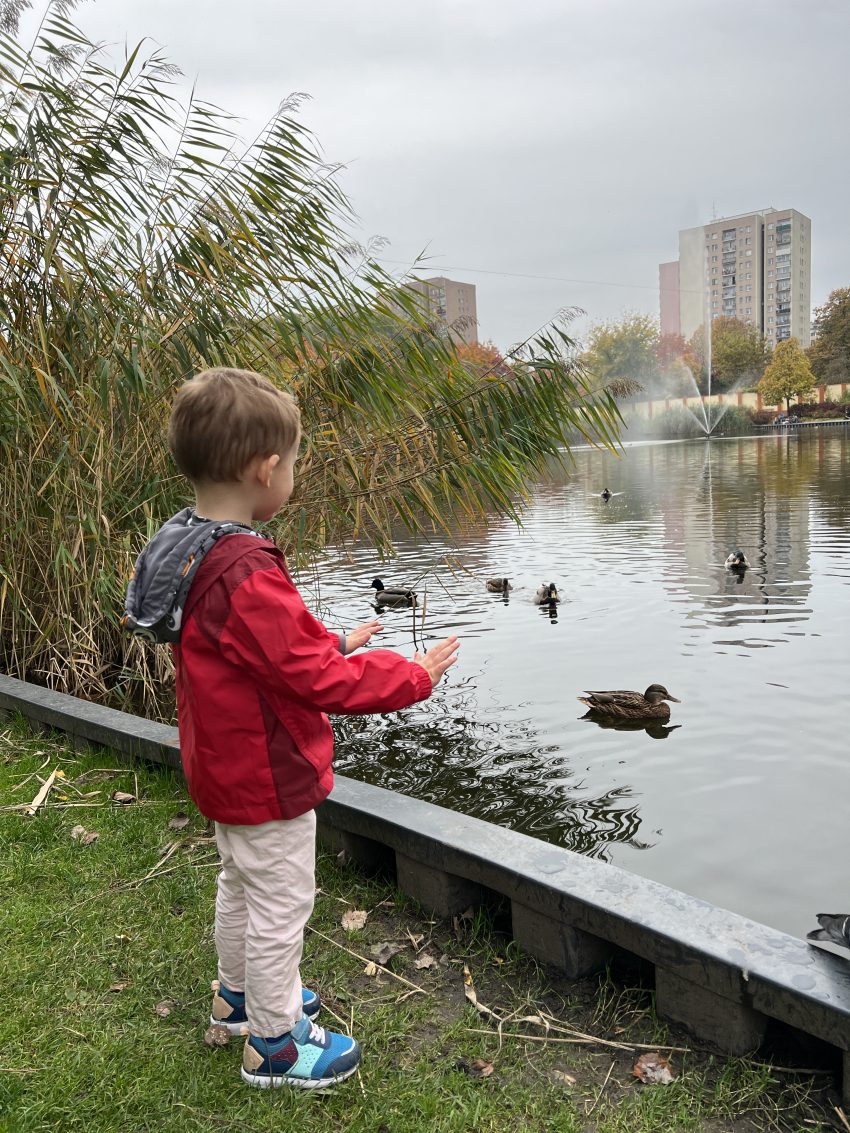 Warsaw with toddler