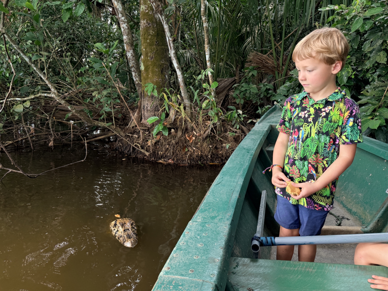 Amazon rainforest in Peru with kids